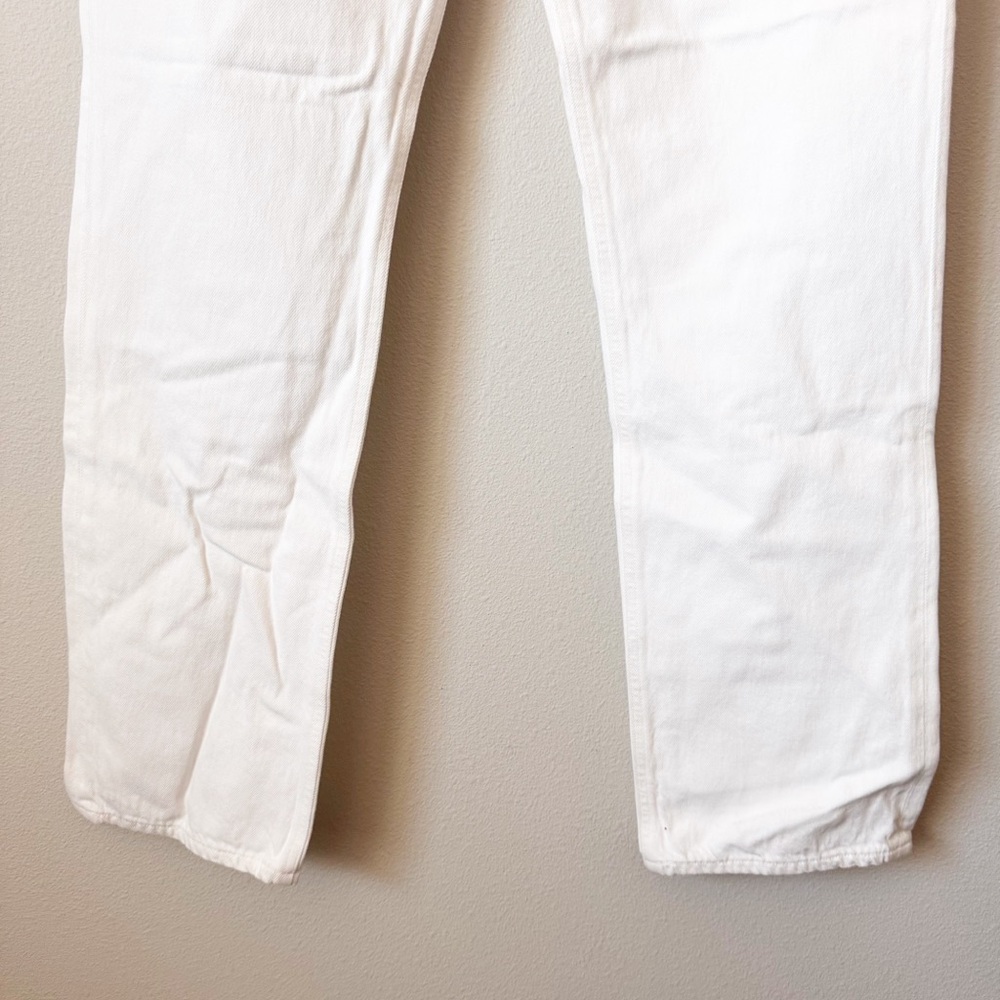 Agolde White Lana Slice Mid Rise Straight Jeans in Element NWT - Picture 6 of 16
